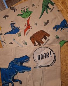 Aldi single bed duvet set, reversible, dinosaur theme