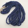Vintage African Style Irregular Shape Cobalt Blue - 6.5mm-7.5mm Glass Beads Strand Image 8