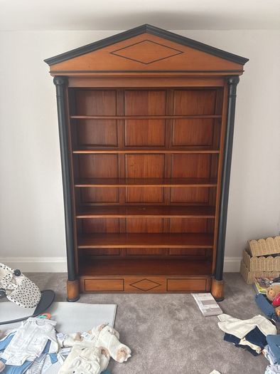 wooden bookshelf