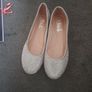 silver sparkly flats Image 2