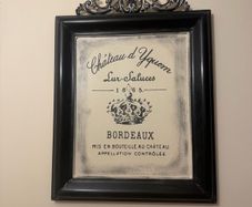 French Style Vintage Metal Wall Art