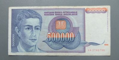 Yugoslavia 500000 Dinara