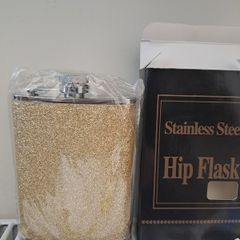 Gold glitter Hip flask