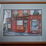 Framed Watercolour of The Marble City Bar, Kilkenny Image 2