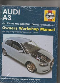 Audi A3 Haynes Manual Jun 2003-March 2008 Petrol & Diesel