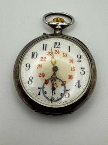 FAVRE FRERES Ankre Silver 800 pocket watch