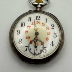 FAVRE FRERES Ankre Silver 800 pocket watch