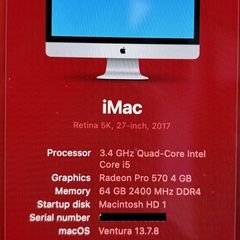 Apple iMac 27 5K Retina | Radeon Pro | Up to 72GB