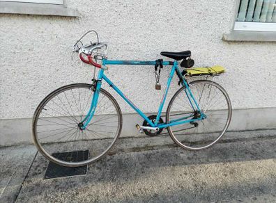 Vintage Racing Bike From The 80's - Five Speed Bicycle With Double Cog To Make Ten Speed Racer