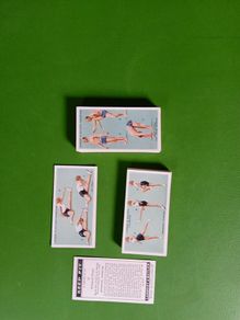 Cigarette cards - complete set of 50 Lambert and Butler exercises for men and women