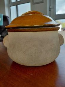 Vintage  Stonewear casserole pot