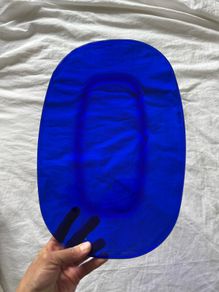 cobalt blue tray