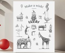 Birthday Coloring Pages - Printable PDF Activity Book