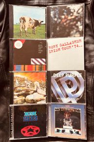Mix of rock CDs- Pink Floyd, Rush, Led Zeppelin, Deep Purple