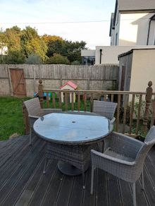 4-Seater Outdoor Table Rattan - Table & Chairs