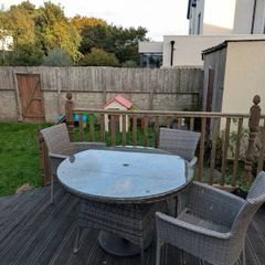 4-Seater Outdoor Table Rattan - Table & Chairs