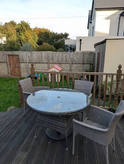 4-Seater Outdoor Table Rattan - Table & Chairs