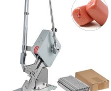 Manual U-shape Sausage Clipper Clipping Machine Food Clipping Maker for Sausage Packing Sealing with 1 Box of Buckles 5000pcs