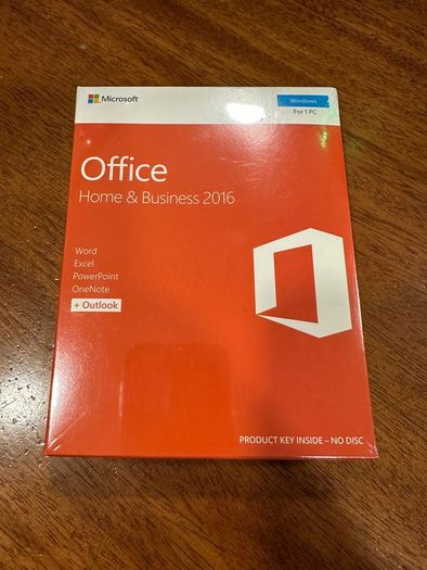 Microsoft Office Home and Business 2016 License for 1 pc