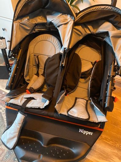 out & about nipper twin buggy