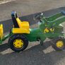 John Deere Tractor with Loader and Trailor Image 9