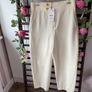 trousers Bnwt Zara cream barrel shape trousers size large Image 2