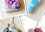Handmade Millefiori Glass Pendants - FREE DELIVERY
