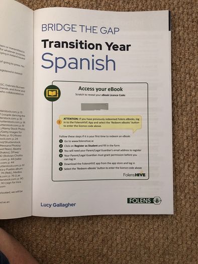 Bridge the gap. Transition year Spanish.