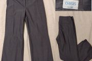 Oasis Grey Wool Mix Trousers