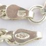 Signed 925 Silver Curb Link Chain Image 3
