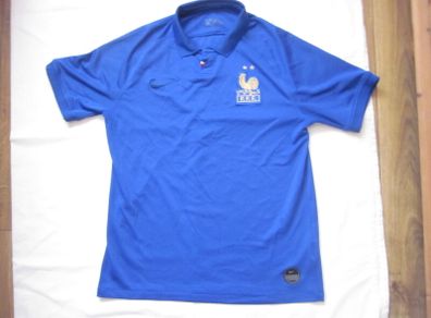 Nike France 2019 Home Two Stars 100th Anniversary Shirt