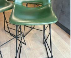 faux leather stools (4)