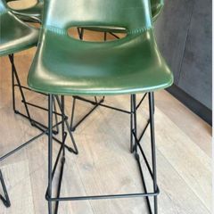 faux leather stools (4)