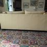 Cream leather sofa Image 3