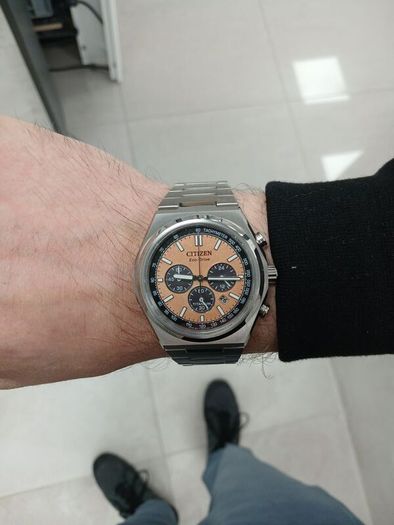 Citizen Zenshin Chronograph copper/salmon dial