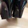 M&S black court shoes Image 5