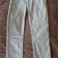 white denim trousers, size 32, Zara