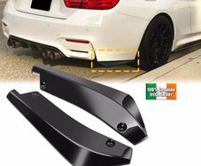Gloss black universal rear bumper lip