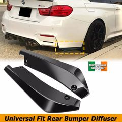 Gloss black universal rear bumper lip