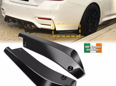 Gloss black universal rear bumper lip