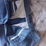 M & S chino shorts size 8 blue denim white pinstripe Image 9