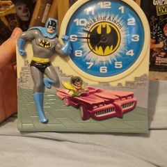 Batman & Robin 1974 Janex Alarm Clock Signed By Adam West & Burt Ward