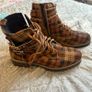 Next brown tartan ankle boots 6.5 Image 3