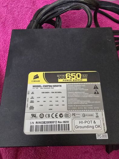 Corsair TX650W ATX Power Supply