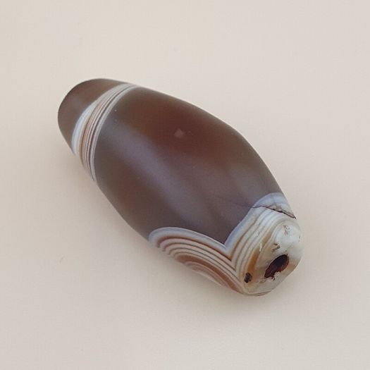 Vintage Yemeni Suliemani Natural Eye Agate Bead Amulet