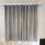 2 pairs crushed velvet eyelet curtains. Image 3