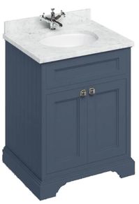 Burlington Freestanding 2-Door Vanity Unit With Worktop and Integrated Bowl