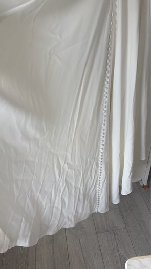 wedding dress with stains