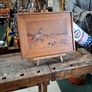 Vintage Beautiful Marquetry Scene Image 2