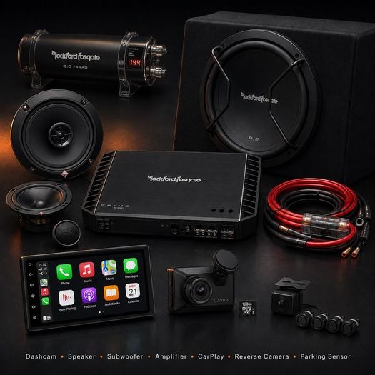 Car Audio - DashCam - Speaker - Subwoofer - Amplifier - Reverse Camera - Parking Sensors